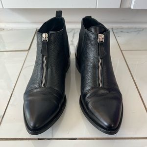 Womens Jon Josef Lulu Black Leather Ankle Boot Size 8.5